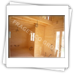 House with insulated housing walls - inside view