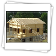 House with walls obtained by houssing from composite lamellar glued - view during the assembly