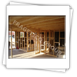 House with walls from panels preassebled (framework) - view during the assembly