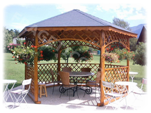 Wooden gazebos