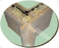 Insulated wooden massive walls or insulated lamellar glued walls