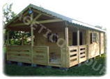 Wooden house 45 sqm - code FRG 30 + 15T