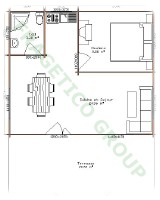 Wooden house plan - code FRG 40+20T