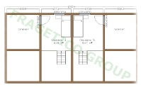 Wooden house ground floor plan - code FRG 280(182P+78E+21M)