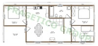 Wooden house plan code P FRG 75+9T - C