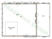 Wooden house ground floor plan - code FRG 172 (86P+86E)+33G