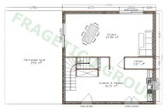 Wooden house ground floor plan - code FRG 128 (64P+64E)+40T
