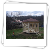 Gloriette hexagonale FRG 4000 P avec le cote de 2,0 m