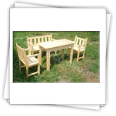 Table et chaises Modele Ela