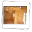 Maison avec murs emboites isoles - vue interieure 