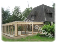 Toiture bois pour piscine
