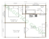 Plan maison en bois Modele FRG 32+9T
