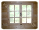 Fenetre en bois avec 2 vantaux