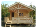 Casa din lemn 42 m2 - Model FRG 28+14T