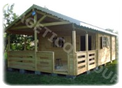 Casa din lemn 45 m2 - Model FRG 30 + 15T