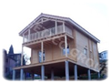 Casa din lemn 124 m2 - Model FRG 90 (45P + 45E) + 22T + 12B