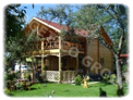 Casa din lemn 140 m2 - Model FRG 92 (46 P + 46 E) + 24 T + 24B
