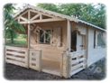 Casa din lemn 38 m2 - Model FRG 28 + 10T