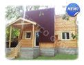 Casa din lemn 65,5 m2 - ModelFRG 58 (40P+18E)+7,5T