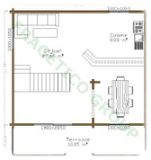 Plan casa din lemn Model FRG 84(37P+47E)+10 T
