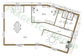Plan casa din lemn Model FRG 102