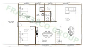 Plan casa din lemn Model FRG 214(107P+107E)+31G