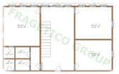 Plan parter casa din lemn Model FRG 270(135P+135E)