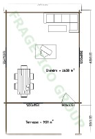 Plan casa din lemn Model FRG 28 + 10T