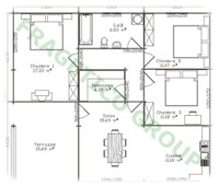 Plan casa din lemn Model P FRG 86+16T