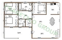 Plan casa din lemn Model P FRG 109+20T - C