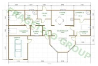 Plan casa din lemn Model P FRG 115+22G