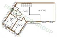 Etaj casa din lemn Model P FRG 175(109P+66E)+16T