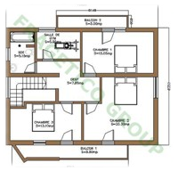 Etaj casa din lemn Model P FRG 182(92P+90E)+22T+14B
