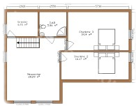 Etaj casa din lemn Model P FRG 188(94P+94E)+13T