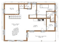Parter casa din lemn Model P FRG 188(94P+94E)+13T