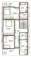 Etaj casa din lemn Model P FRG 216(108P+108E)+31T+18B