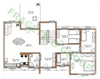 Parter casa din lemn Model P FRG 233(129P+104E)+39T+3B