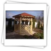 Gazebo esagonale FRG 3000 con il lato di 1,5 m