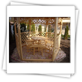 Gazebo esagonale FRG 3000 con il lato di 1,5 m