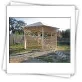 gazebo esagonale FRG 4000 C con il lato di 2,0 m
