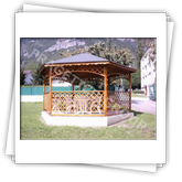 Gazebo esagonale  FRG 5000 con il lato di 2,5 m