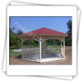 Gazebo esagonale  FRG 5000 con il lato di 2,5 m