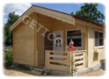 Casa in legno 31 m2 - Modello FRG 27 + 4T
