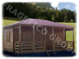 Casa in legno 40 m2 - Modello FRG 29 + 11T