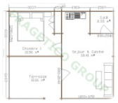 Piano casa in legno Modello FRG 30+15T