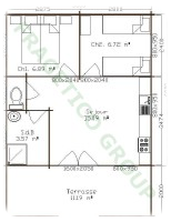 Piano casa in legno Modello FRG 35+12T