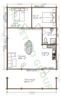 Piano casa in legno Modello FRG 68+21T