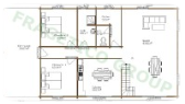 Piano casa in legno Modello FRG 214(107P+107E)+31G