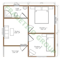 Piano casa in legno Modello P FRG 30+3T - C