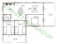 Piano casa in legno Modello P FRG 76+30T